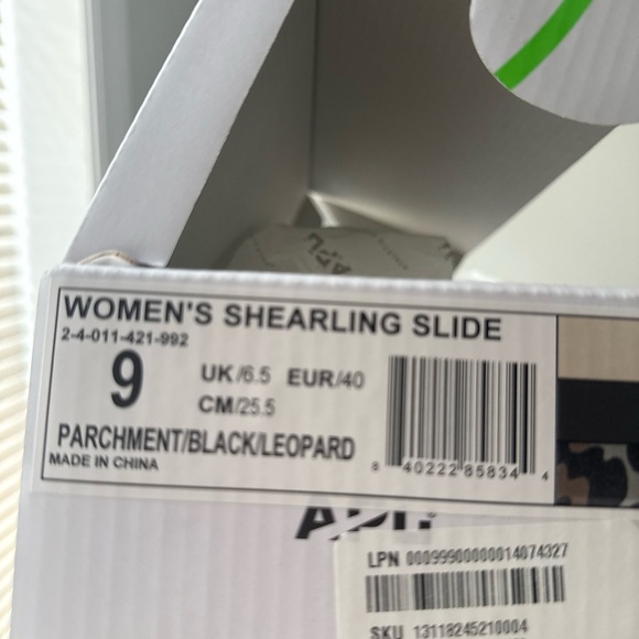 APL Shearling Fur Slides Leopard - Picture 9 of 9